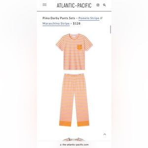 Lake Atlantic Pacific Pima Darby Pant Set Size Large